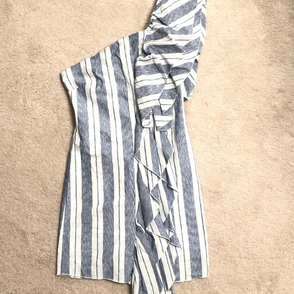 Free Generation Women's One-Shoulder Ruffle Dress - Picture 4 of 8